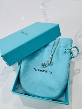 Tiffany Elsa Peretti Small Alphabet (J) Pendant